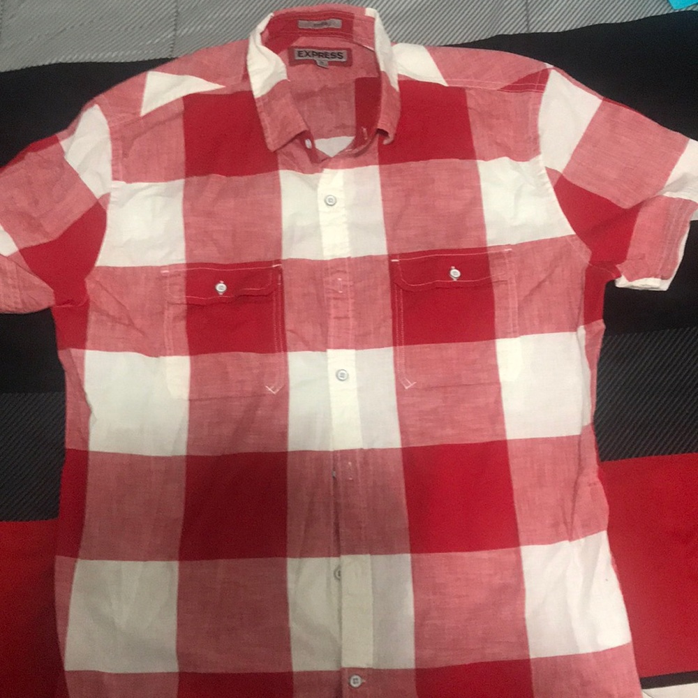 Express button up short sleeve